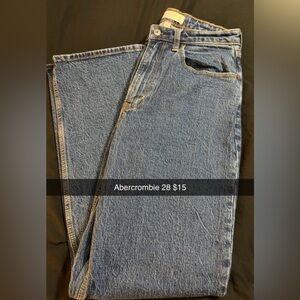Abercrombie & Fitch Blue Straight Leg Jeans